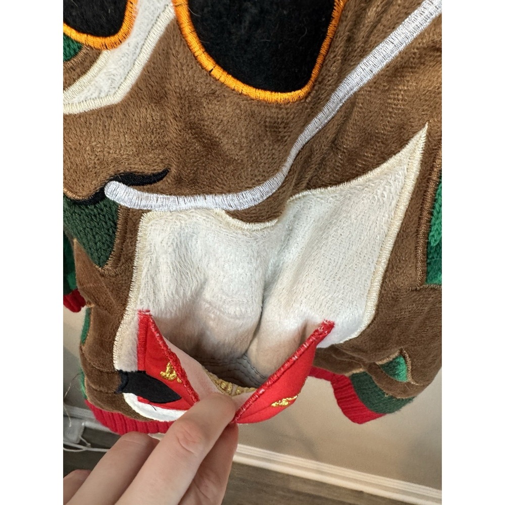 Ugly Christmas Sweater Small Camo Blizzard Bay Santas Drinking Brewdolph NWT - Picture 5 of 15
